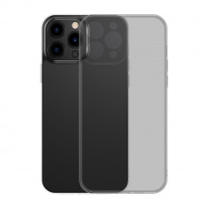 Husă De Protecție Din Sticlă Mată Baseus Pentru IPhone 13 Pro Neagră (ARWS000401) 6932172601706