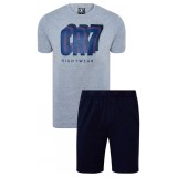 Cristiano Ronaldo pijamale de bărbați CR7 Short repetitive - L