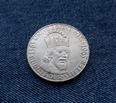 50 Schilling Austria 1965 silingi argint foto