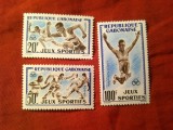 Serie Gabon 1962 - Jocurile Sportive Africane , 3 valori, Nestampilat