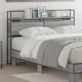 vidaXL Tăblie de depozitare sonoma gri 135 cm Lemn compozit