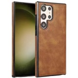Cumpara ieftin Husa de Telefon Versatyx, Pentru Samsung Galaxy S23 Ultra, Imitatie de Piele, Anti Alunecare, Anti Zgarieturi, Maro