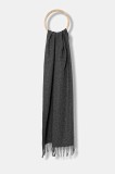 Weekend Max Mara fular de l&acirc;nă SCOGLIO culoarea gri, uni, 2525546105600