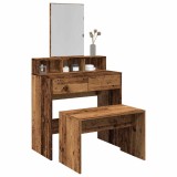 VidaXL Taburet de toaletă din lemn vechi 70x35x45 cm lemn prelucrat