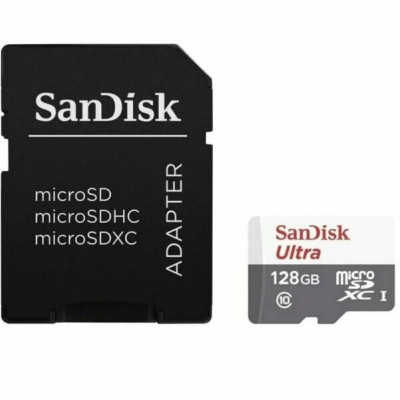 Card memorie cu adaptor microSD 128GB SanDisk SDSQUNR-128G-GN6TA foto