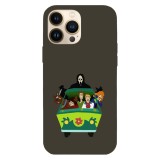 Husa compatibila cu Apple iPhone 14, Viceversa, model Mystery team Scooby Doo , Silicon, TPU, Transparent, Carcasa