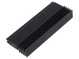 Radiator extrudat T universal negru 100mm x 16,5mm FISCHER ELEKTRONIK