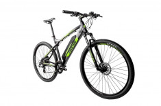 Bicicleta electrica Fivestars 29 Negrumat Verde L 29 inch foto