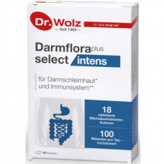 Darmflora plus select intens cu 18 bacterii selectate Dr. Wolz 40cps