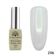 Oja semipermanenta, Milkshake Glitter, Global Fashion 8ml, 256