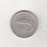 bnk mnd Malta 10 centi 1986 , fauna marina