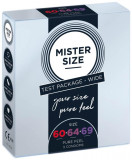 Prezervative Mister Size, Pachet De Test 3 Marimi Wide (60, 64, 69 mm), 3 Buc.