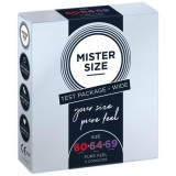 Prezervative Mister Size, Pachet De Test 3 Marimi Wide (60, 64, 69 mm), 3 Buc.