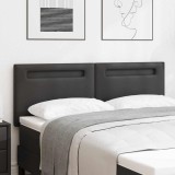 Tăblie de pat design simplu negru 160 cm piele ecologică