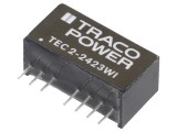 Convertor DC/DC 2W TRACO POWER TEC 2-2423WI, Intrare 9-36VDC, Ieșiri 15VDC și -15VDC
