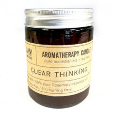 Lumânare din soia de aromaterapie – Gândire Clară, 200 g, timp de ardere 40 de ore