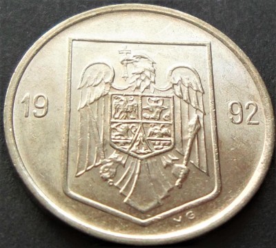 Moneda 5 LEI - ROMANIA, anul 1992 * cod 1583 = circulata foto