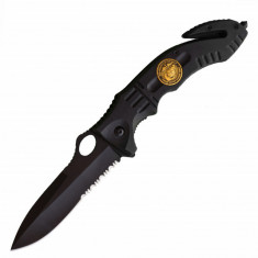 Cutit briceag tactic 23 cm, model Army Style - Black Marine, cu sistem de taiat... foto