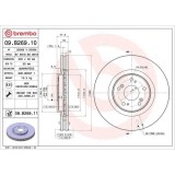 Set disc frana Honda Accord Ix Saloon (Cr) 09.12-, Accord 8 (Cu) 04.08-, Accord 8 Estate (Cw) 07.08-, Fata, 320X32mm, ventilat, BREMBO