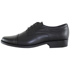 Pantofi eleganti barbati piele naturala - Pieton negru - Marimea 39 foto