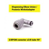 Adaptor unghi Postmix 3/8POM conector x 3/8 tub 90&deg;