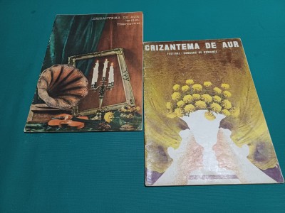 LOT 2 PROGRAME CRIZANTEMA DE AUR FSTIVAL -CONCURS DE ROMANȚE /1978, 1982 *H foto