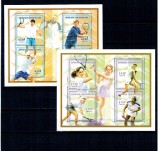 Centrafricaine Republic 1998 - Tenis, jucatori, blocuri neuzate