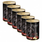 Piper Adult conservă pentru c&acirc;ini cu ficat de vită și cartofi 6 x 400 g