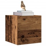 Gossi dulapuri tv de perete, 2 buc., lemn vechi, 30,5x30x30 cm