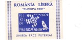 Spania/Romania, Exil romanesc., em. a XXV-a, Europa 1961, colita ned., 1961, MNH