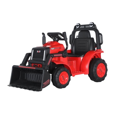 Excavator electric Kinderauto BJYT1066 60W 6V cu telecomanda, culoare rosie foto