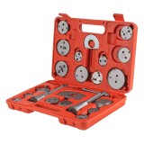 Set scule piston etrier frana AMiO 22 piese, 17 adaptoare, filet stanga/dreapta