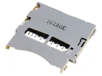 Conector Carduri SD SMT Aurit 9 PIN foto