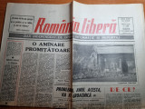 Romania libera 6 octombrie 1990-griza din golf,irakul prefera razboiul
