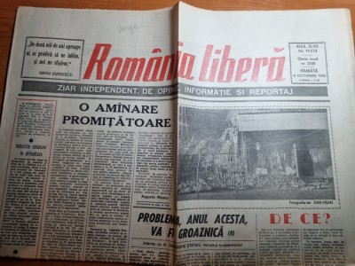 romania libera 6 octombrie 1990-griza din golf,irakul prefera razboiul foto