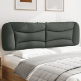 VidaXL Pernă pentru tăblie de pat, gri &icirc;nchis, 180 cm, material textil
