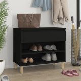 Pantofar, negru, 70x36x60 cm, lemn prelucrat GartenMobel Dekor, vidaXL