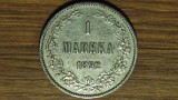 Finlanda ducat sub imperiul rus - moneda de colectie rara - 1 markka 1892 AU - argint 868 - foarte greu de gasit ! - tarul Alexandru III