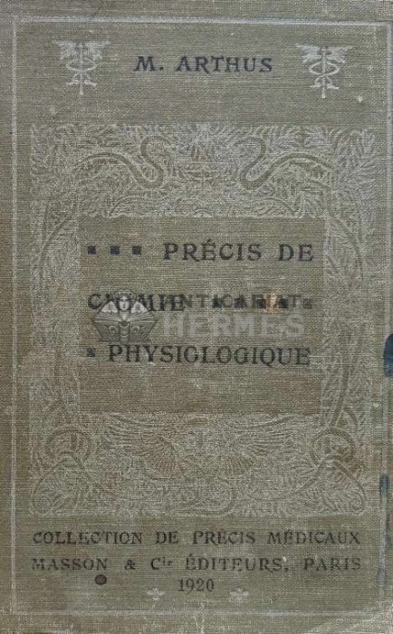 Precis de chimie / Compendiu de chimie - 1920 - M. Arthus (AF119)
