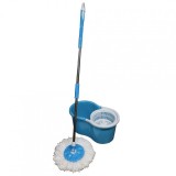 Mop rotativ Vanora, galeata inclusa, rezerva microfibra, maner telescopic, Albastru