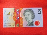 AUSTRALIA 2016 - 5 DOLLARS -ULTIMA BANCNOTA DE 5 DOLARI CU INSEMNE REGALE (340)