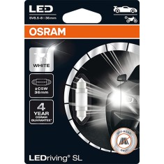 Bec auxiliar LED C5W 36 mm Osram White 6000K blister