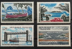 BC243, Franta, lot 4 timbre corabii foto