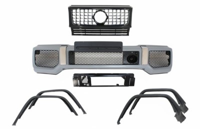 Bara Fata cu Prelungiri Aripi Extensii si Grila Centrala Mercedes G-Class W463 (1989-2018) G65 Design Performance AutoTuning foto