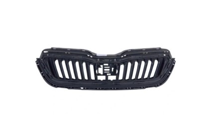 Grila radiator Skoda Scala, 04.2019-, montare fata, negru/negru, RapidAuto foto