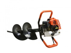 Foreza de păm&acirc;nt cu 3 burghie + adaptor 50cm, Geko G84020