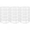 Strat inaltat gabion 3 buc. &Oslash;30x50 cm otel galvanizat circular