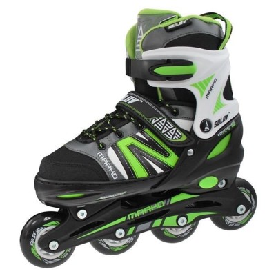 Role Copii, Reglabile Marko, S 31-34, Negru-Verde Ultimate FactoryBikes foto