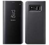 Husa de protectie Clear View Standing pentru Samsung Galaxy S8 Plus - Black, MyStyle