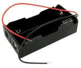 Suport baterii 2x18650, plastic ABS, cu cablu, 7.4V, 2S, DIY, Arduino, electronica